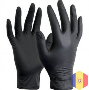mănuși nitril negru, nitril albastru , latex pudrat/nepudrat,vinil(XS,S,M,L,XL)