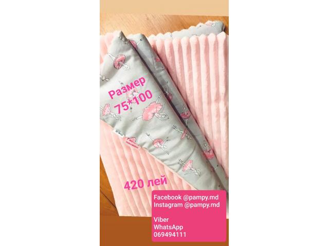 Одеялки и пледы для новорожденных детей