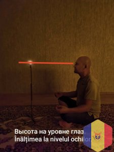 Тратака. Стойка для медитации на свечу.