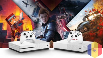 Microsoft Xbox one s + готовый аккаунт с коллекцией игр