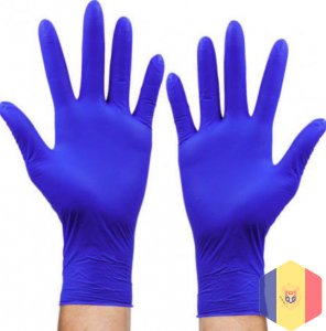 mănuși nitril negru, nitril albastru , latex pudrat/nepudrat,vinil(XS,S,M,L,XL)