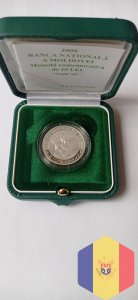 Серебряные монеты(monede) для подарка и коллекции.