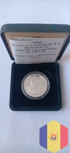 Серебряные монеты(monede) для подарка и коллекции.