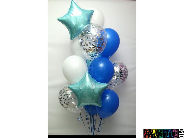 Baloane cu heliu personalizate, cifre, confetti, Decor cu baloane Fotozona Panou 3D