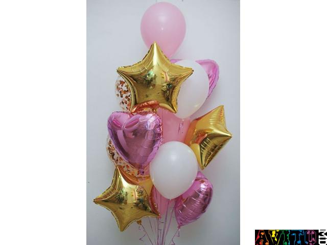 Baloane cu heliu personalizate, cifre, confetti, Decor cu baloane Fotozona Panou 3D
